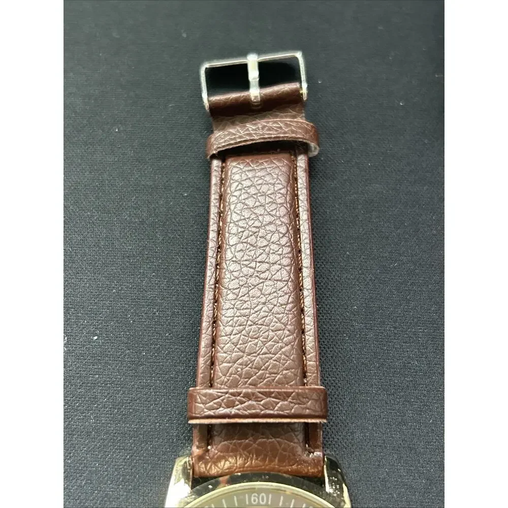 Geneva Platinum Gold Tone Brown Dial And Case Quartz Watch